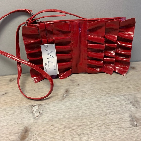 NWT M.C. Leather Handbag - Picture 1 of 8